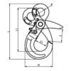 Duke Eye Self Locking Hook