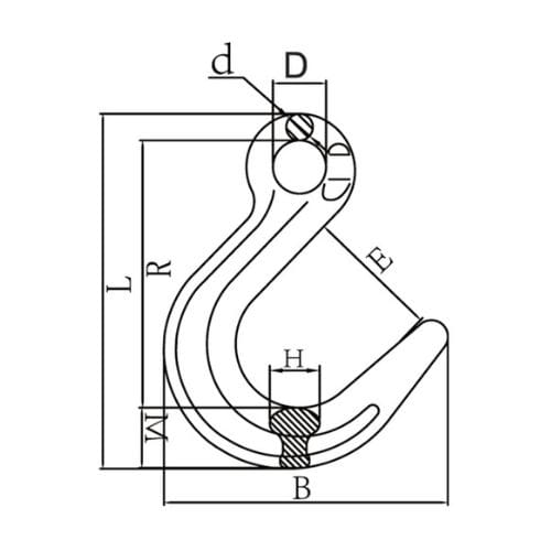 Duke Eye Foundry Hook With Flat