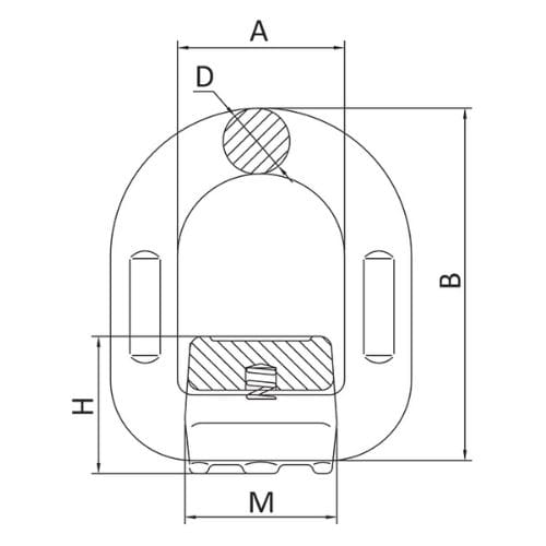 Duke Weld On Pivoting D Link With Spring