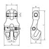 Duke Clevis Shortening Clutch With Safety Pin
