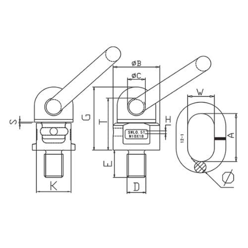Duke Swivel Lifting Eye Bolt With Ring