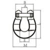 Duke Grade 10 Clevis Omega Link Dims Duke Omega Link