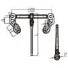 Duke Ratchet Load Binder With Safety Hooks