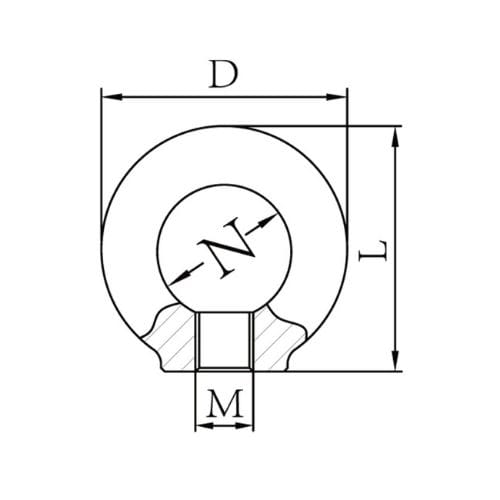 Duke High Tensile Lifting Eye Nut