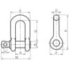 Xona Screw Pin Dee Shackle