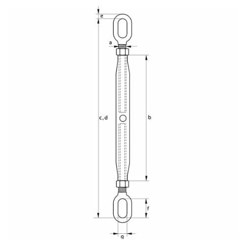 Eye & Eye Rigging Screw