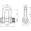 Safety Dee Shackle Dims Xona Safety Pin Dee Shackle