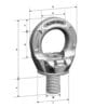 Pewag Winner Inox Profilift Gamma Stainless Steel Lifting Point (PLGWI)