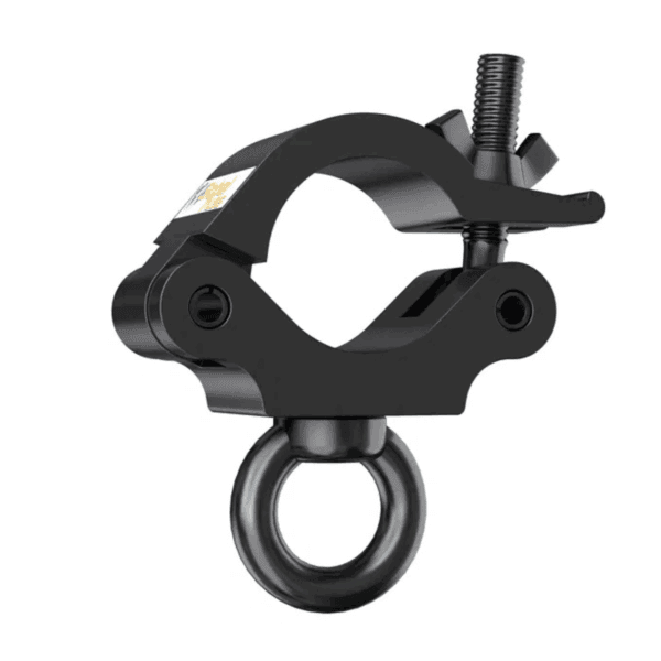 Global Truss Black Half Coupler With M10 Eye 200kgs