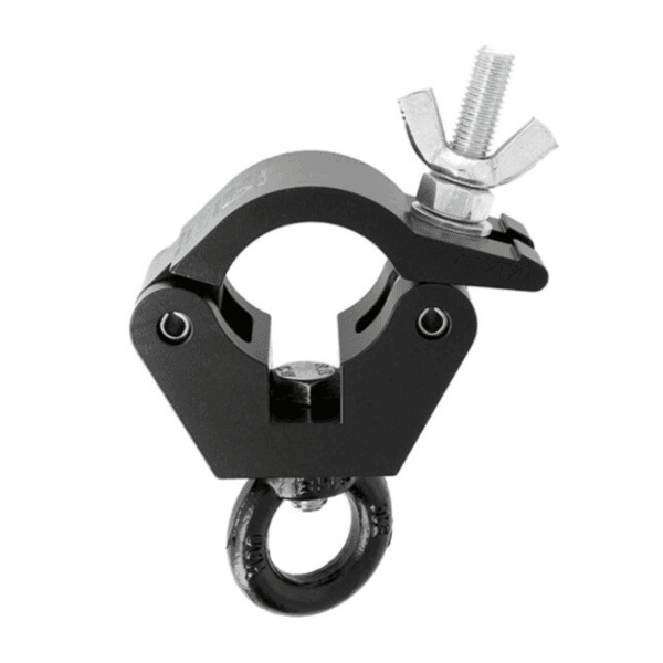 Doughty Black Hanging Clamp With M12 Eye 340Kg