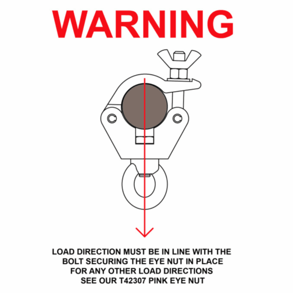 Doughty Hanging Clamp With M12 Eye 500Kg