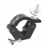Slimline Black Doughty Hook Clamp With M12 Bolt 750kgs