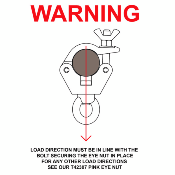 Doughty Slimline Hanging Clamp With M12 Eye 340kgs