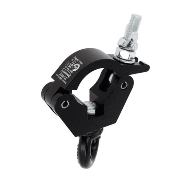 Doughty Black Slimline Hanging Clamp With M12 Eye 340kgs